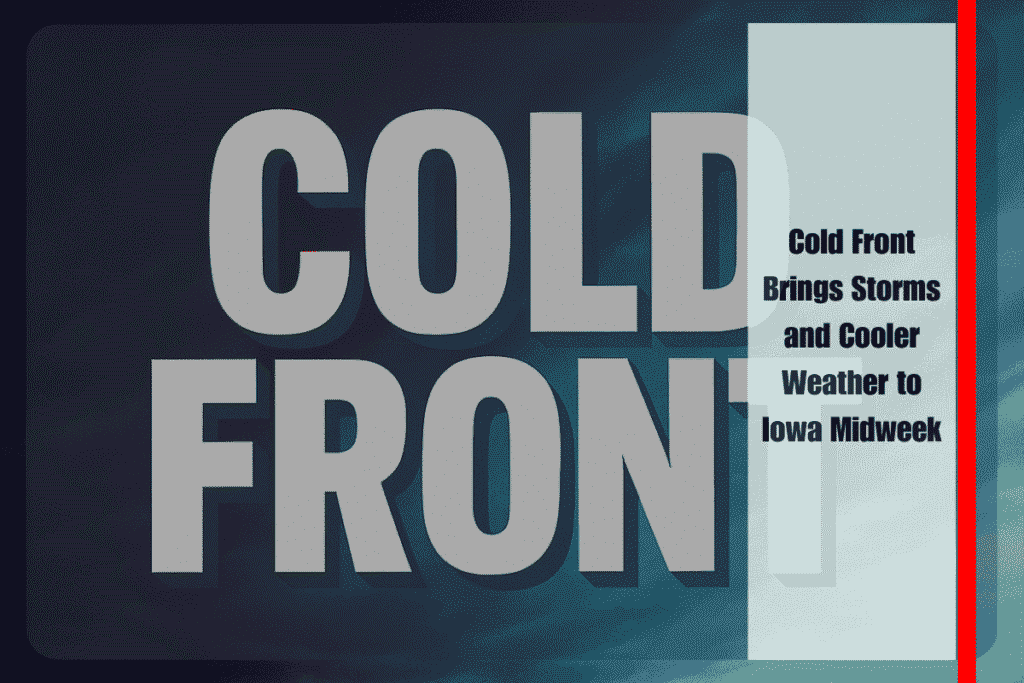 Cold Front Brings Storms and Cooler Weather to Iowa Midweek