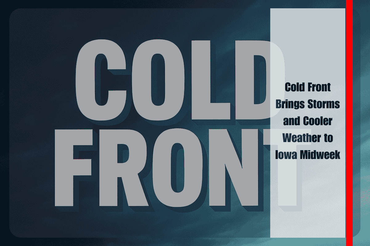 Cold Front Brings Storms and Cooler Weather to Iowa Midweek