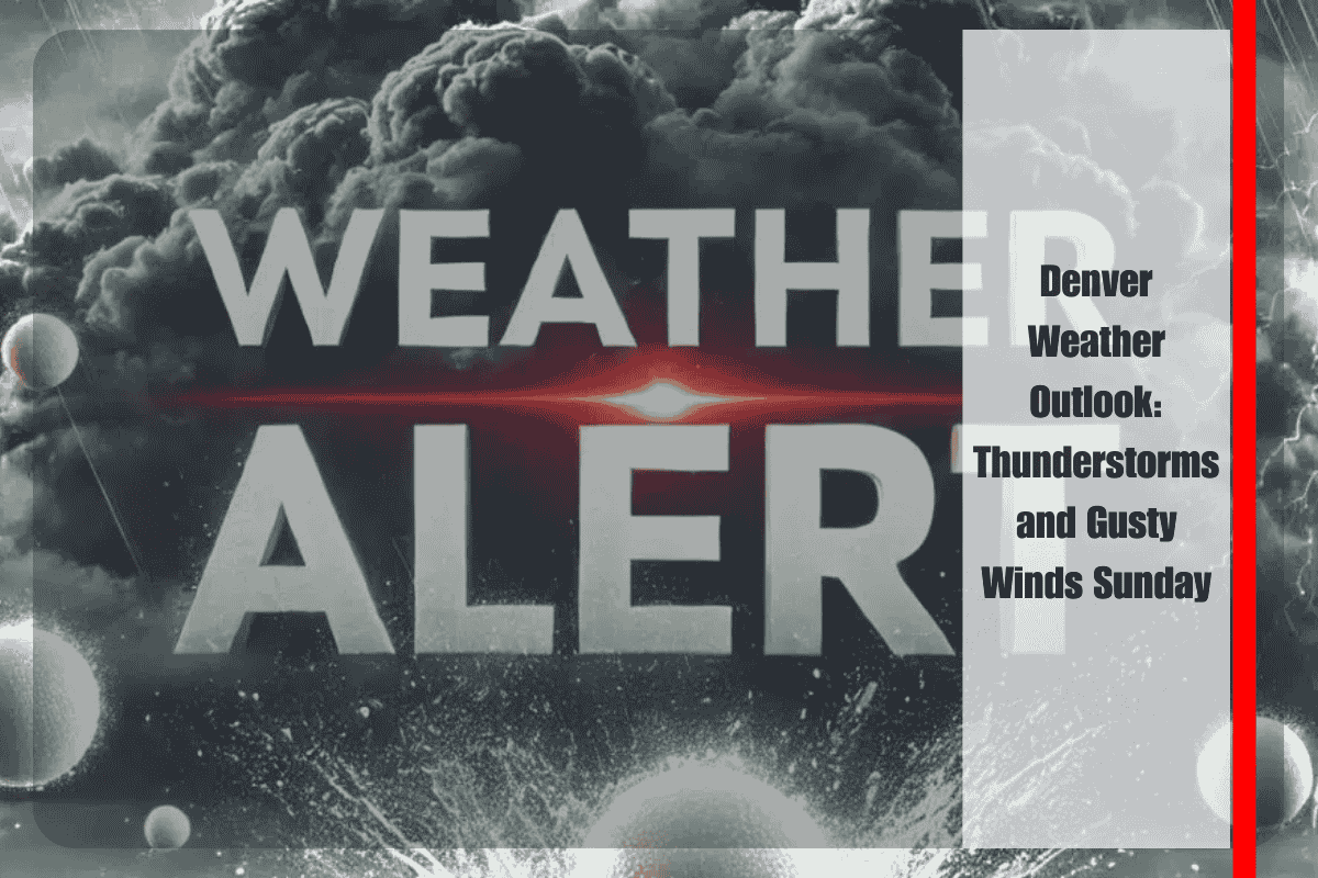 Denver Weather Outlook Thunderstorms and Gusty Winds Sunday