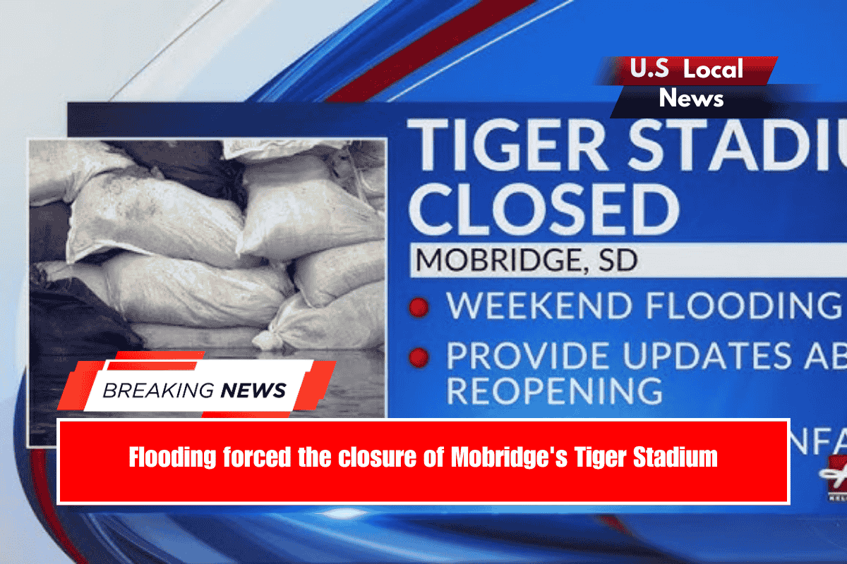 Flooding forced the closure of Mobridge's Tiger Stadium