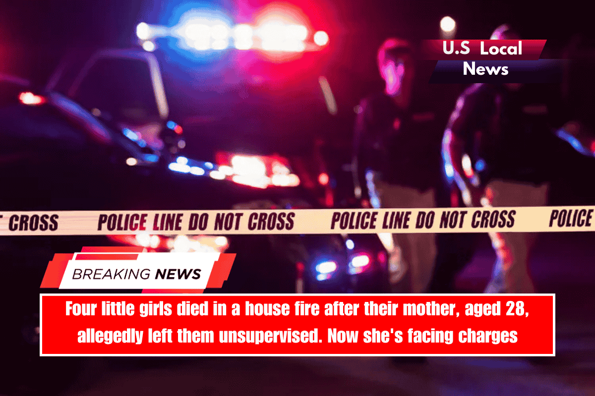 Four little girls died in a house fire after their mother, aged 28, allegedly left them unsupervised. Now she's facing charges