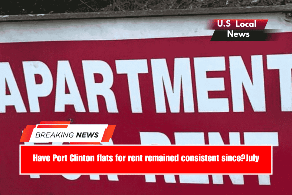 Have Port Clinton flats for rent remained consistent sinceJuly