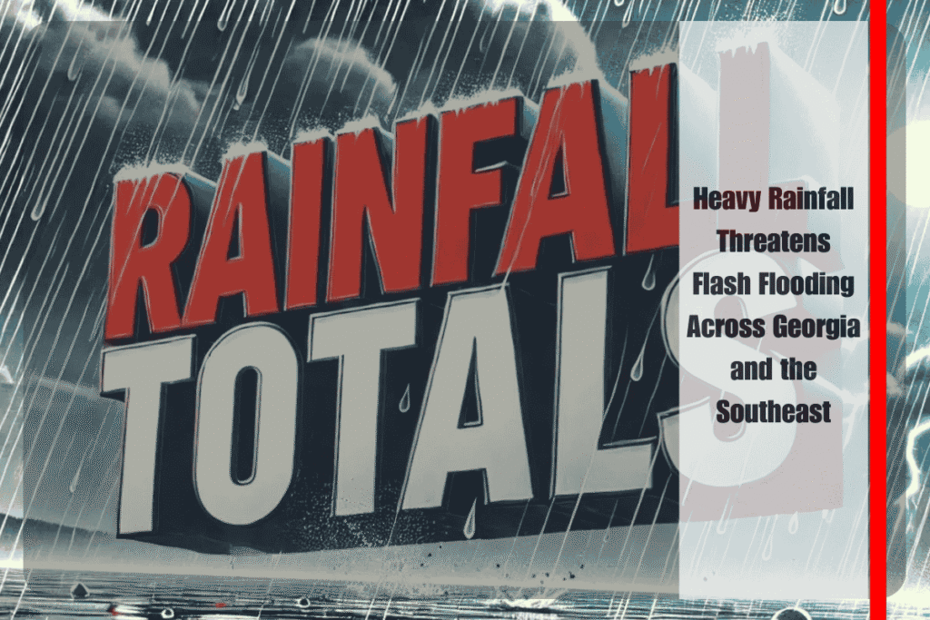 Heavy Rainfall Threatens Flash Flooding Across Georgia and the Southeast