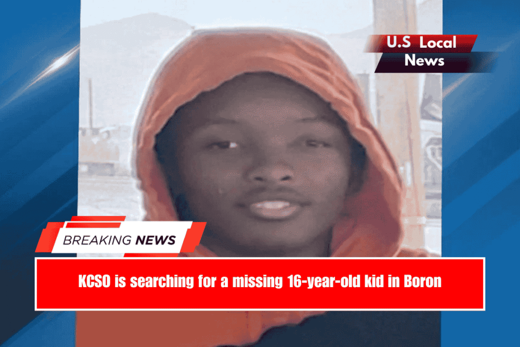 KCSO is searching for a missing 16-year-old kid in Boron