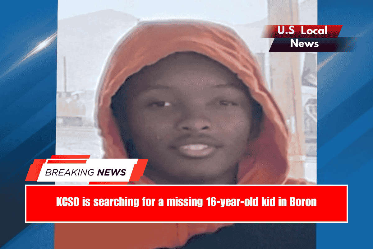 KCSO is searching for a missing 16-year-old kid in Boron