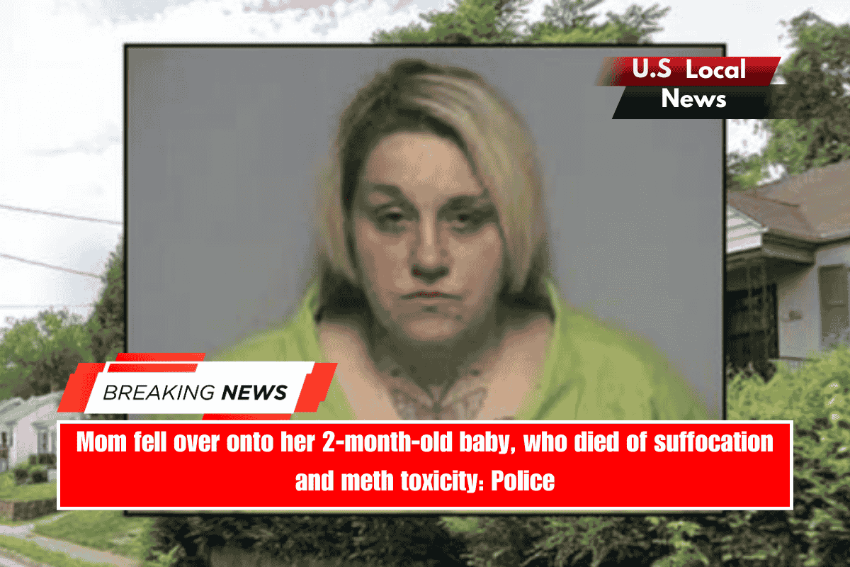 Mom fell over onto her 2-month-old baby, who died of suffocation and meth toxicity Police