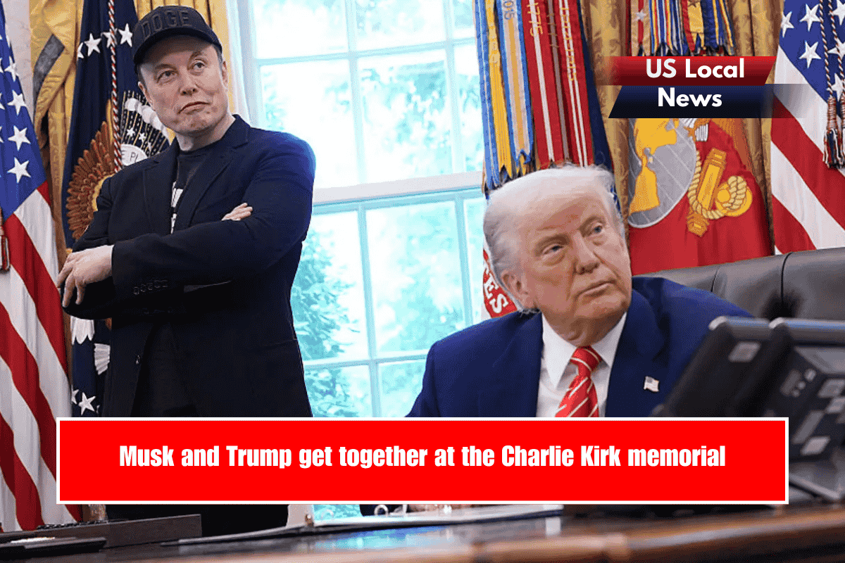 Musk and Trump get together at the Charlie Kirk memorial