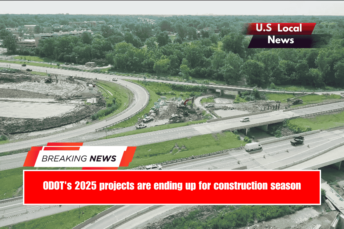 ODOT's 2025 projects are ending up for construction season