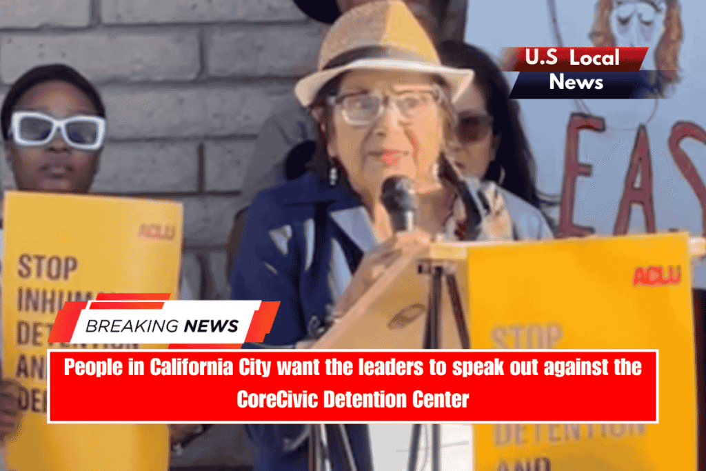 People in California City want the leaders to speak out against the CoreCivic Detention Center