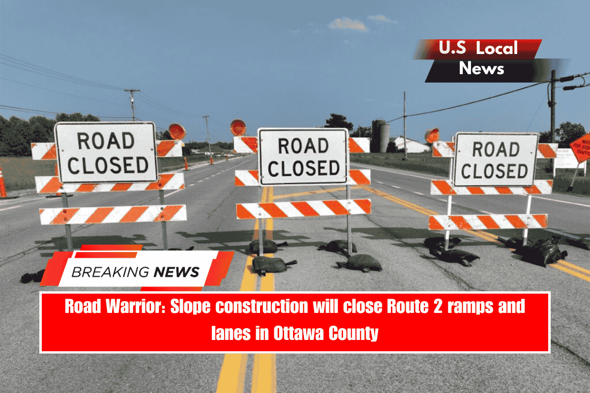 Road Warrior Slope construction will close Route 2 ramps and lanes in Ottawa County