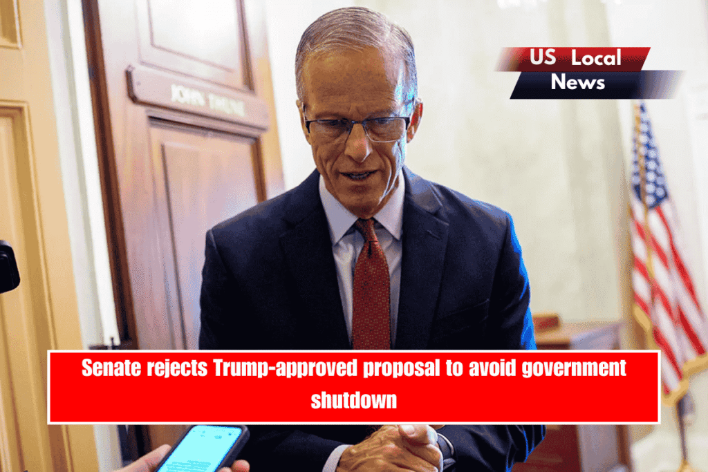 Senate rejects Trump-approved proposal to avoid government shutdown