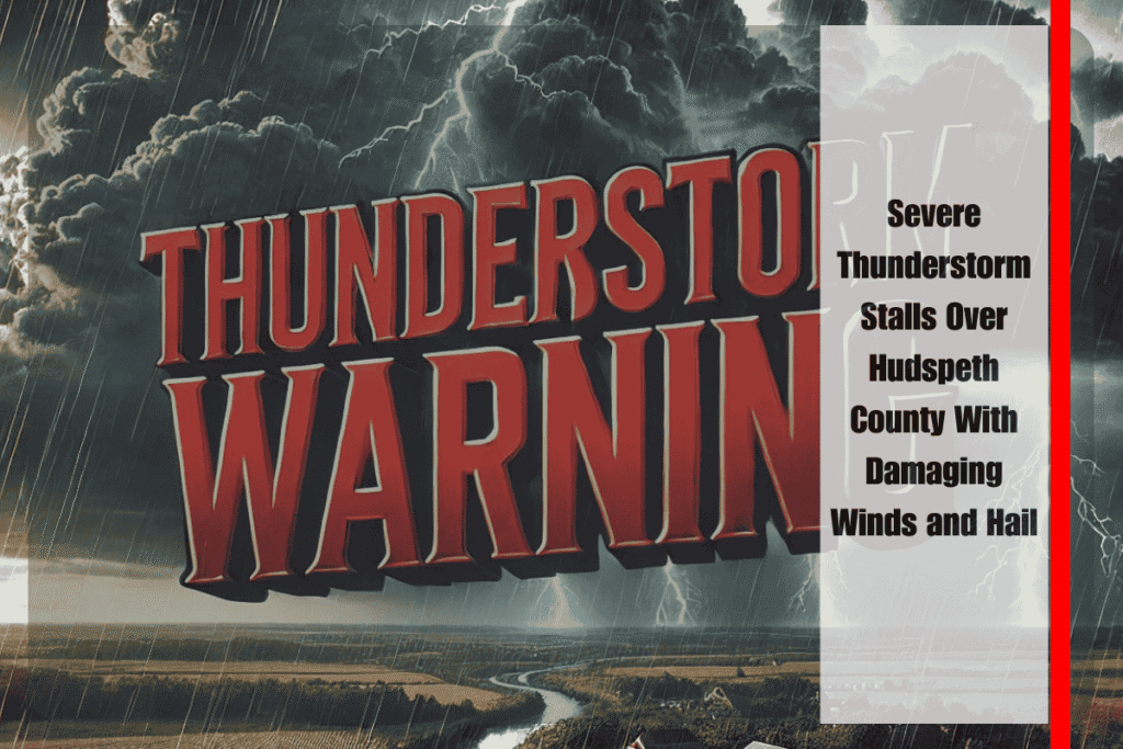 Severe Thunderstorm Stalls Over Hudspeth County With Damaging Winds and Hail