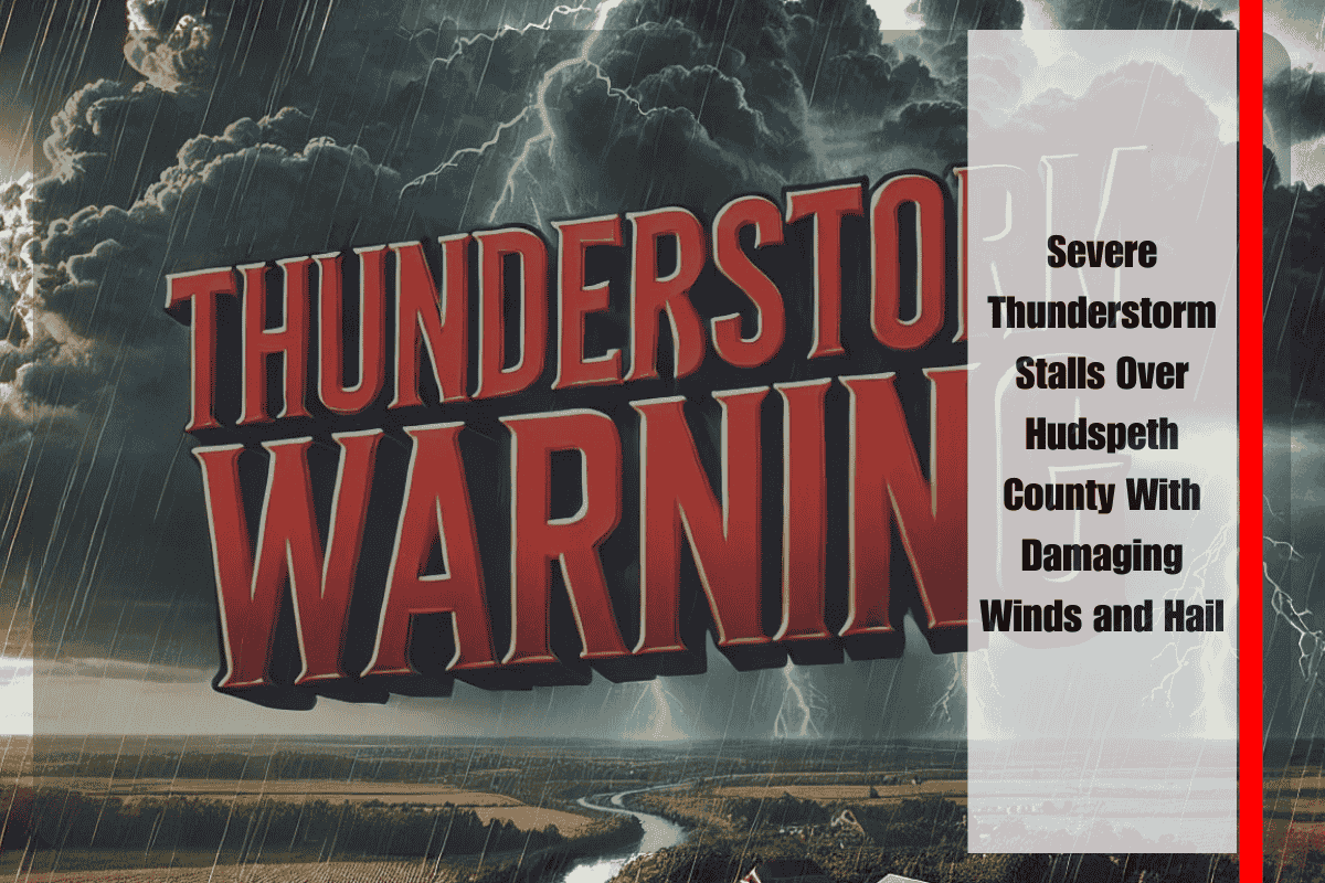 Severe Thunderstorm Stalls Over Hudspeth County With Damaging Winds and Hail