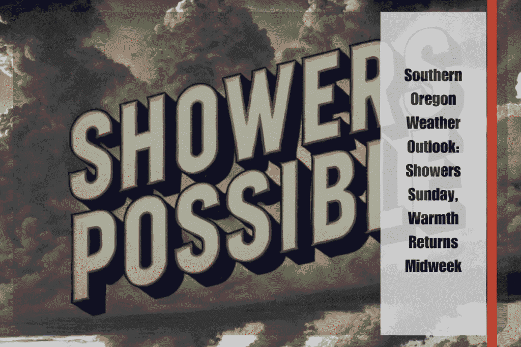 Southern Oregon Weather Outlook Showers Sunday, Warmth Returns Midweek