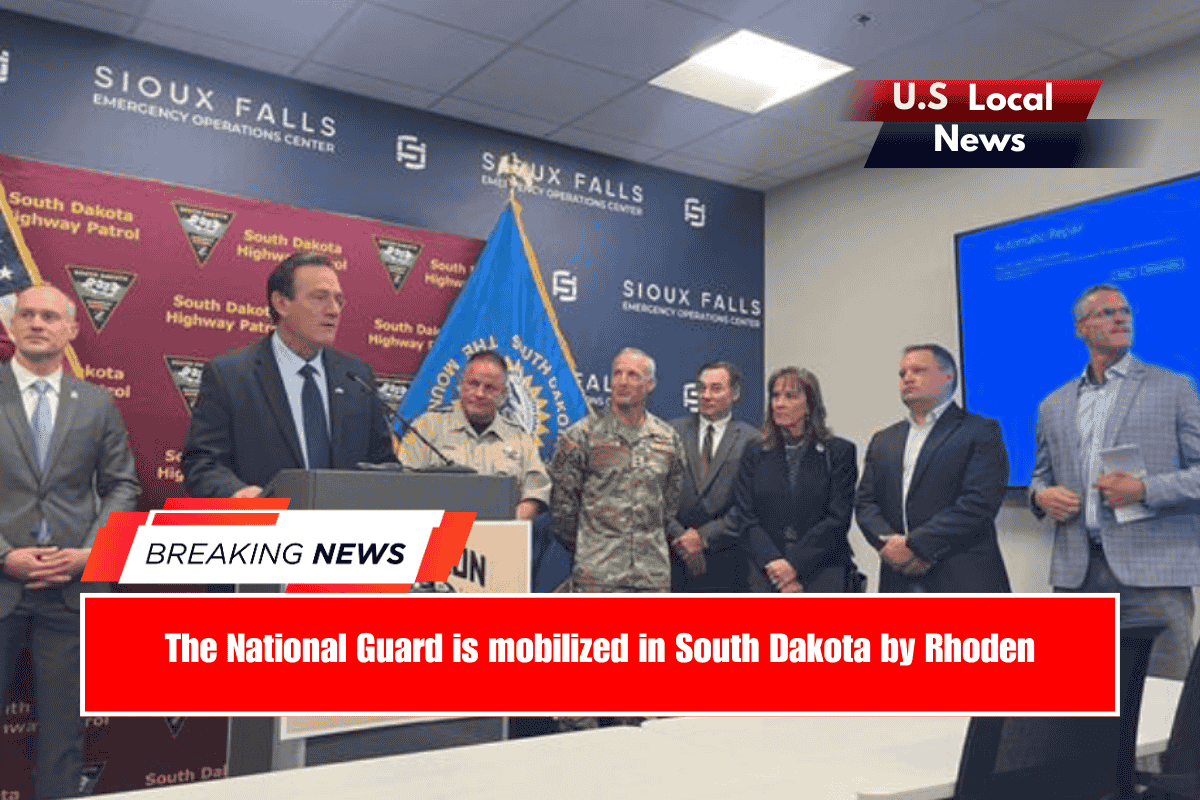 The National Guard is mobilized in South Dakota by Rhoden