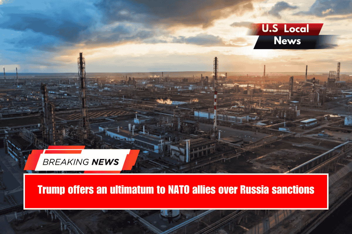 Trump offers an ultimatum to NATO allies over Russia sanctions