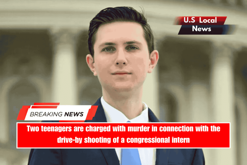 Two teenagers are charged with murder in connection with the drive-by shooting of a congressional intern