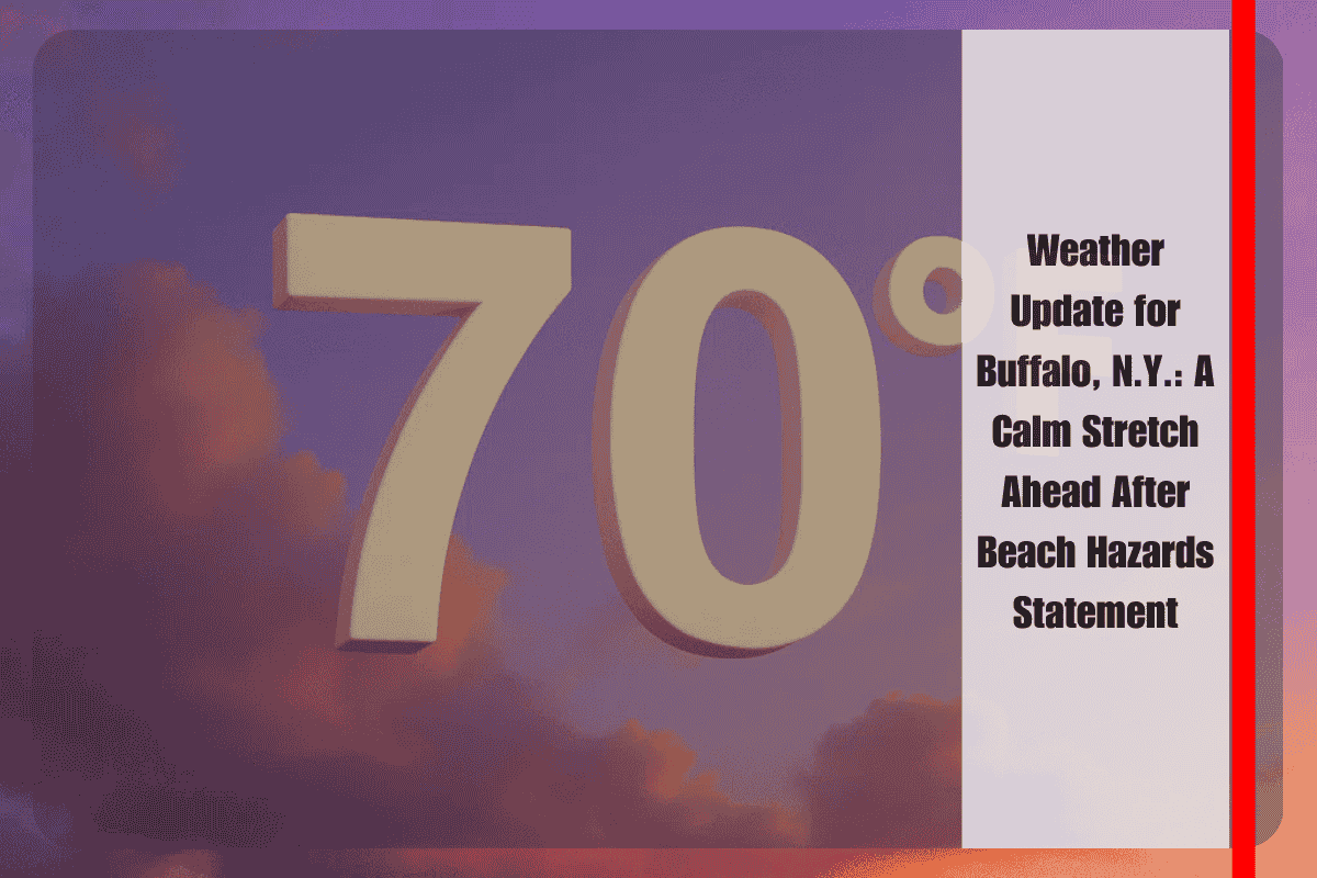 Weather Update for Buffalo, N.Y. A Calm Stretch Ahead After Beach Hazards Statement