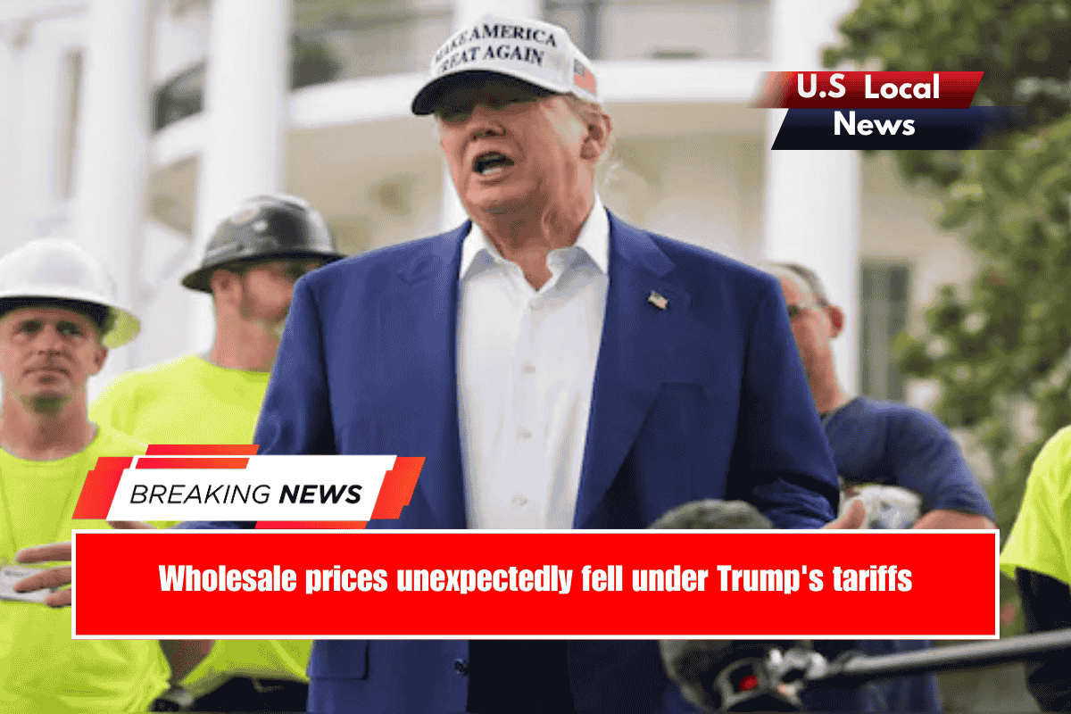 Wholesale prices unexpectedly fell under Trump's tariffs