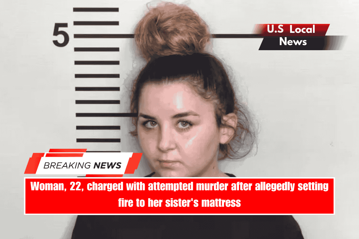 Woman, 22, charged with attempted murder after allegedly setting fire to her sister's mattress